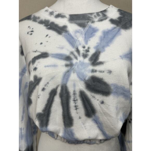 AÉROPOSTALE Tie dye Women’s Sz S Crop Top Sweatshirt Hippie Festival Boho - Picture 3 of 12
